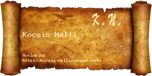 Kocsis Nelli névjegykártya